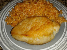 Load image into Gallery viewer, Pork Loin, Spanish Rice, Salad
