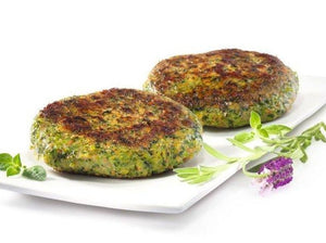 Veggie Burger in Portobello Mushrooms