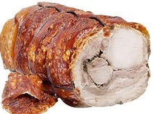 Load image into Gallery viewer, Rotisserie Whole Porchetta. Flame Show Cooking Catering or Drop Off Catering
