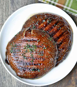 Veggie Burger in Portobello Mushrooms